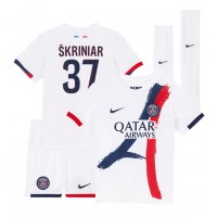 Dječji Nogometni Dres Paris Saint-Germain Milan Skriniar #37 Gostujuci 2024-25 Kratak Rukav (+ Kratke hlače)